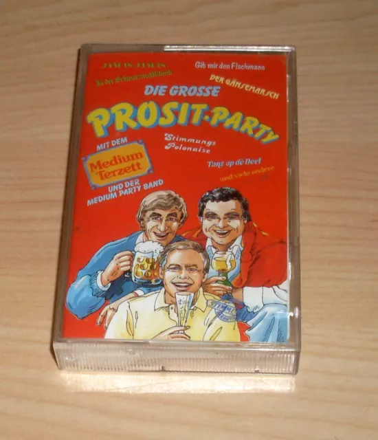 Musik Kassette MC - Die grosse Prosit-Party - Medium Terzett - Partyhits Stimmun