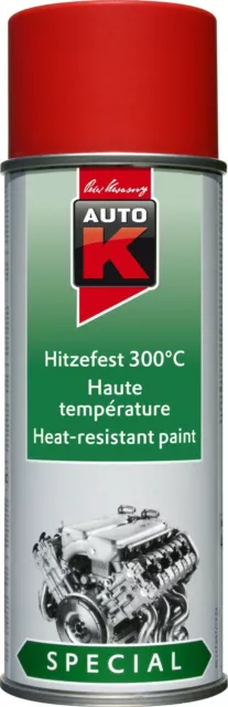 hitzefest rot 300°C Lackspray Sprühlack Auspufflack Motorlack Grill K233047