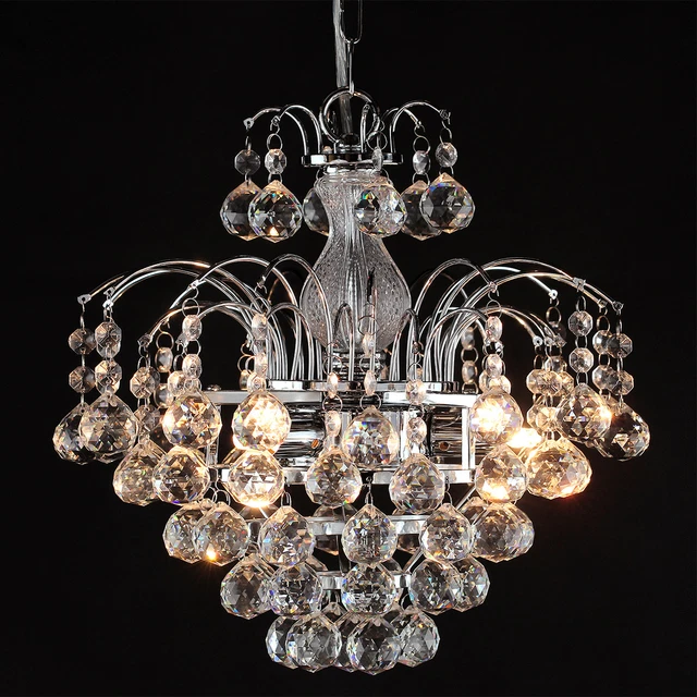 LED Kristall Tröpfchen Kronleuchter Brunnen Stil klassische elegante Deckenleuchte M067