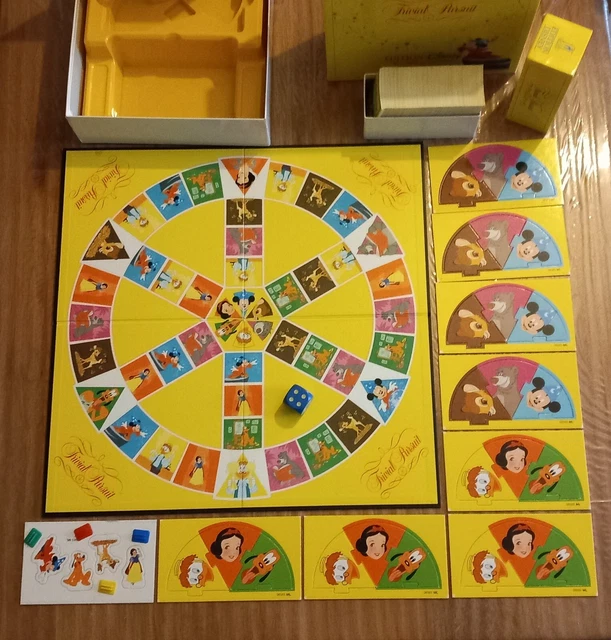 Jeu de société TRIVIAL PURSUIT 1992 COMPLET + Recharge. Edition DISNEY vintage