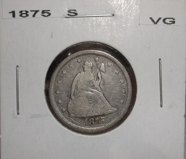 1875 S Seated Liberty 20 Cent Piece/US Coin