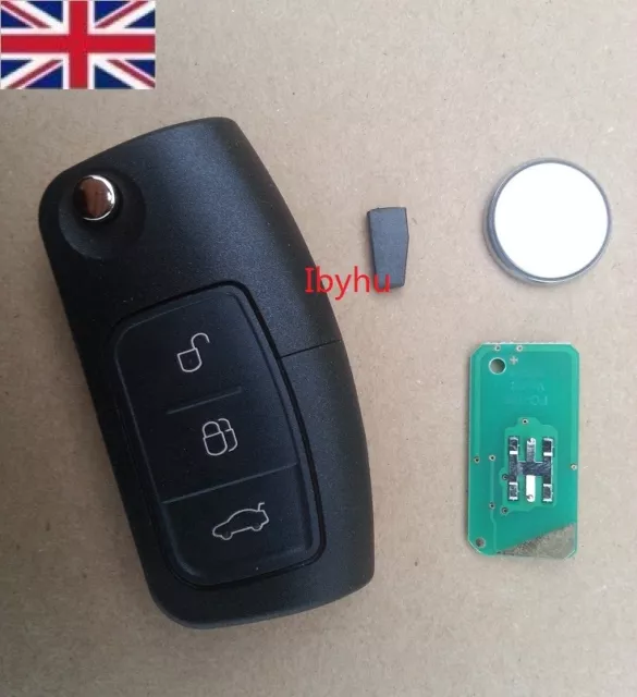 433 Mhz 3 Buttons Remote Key Fob For Ford Mondeo Focus C-max S-max Galaxy Fiesta