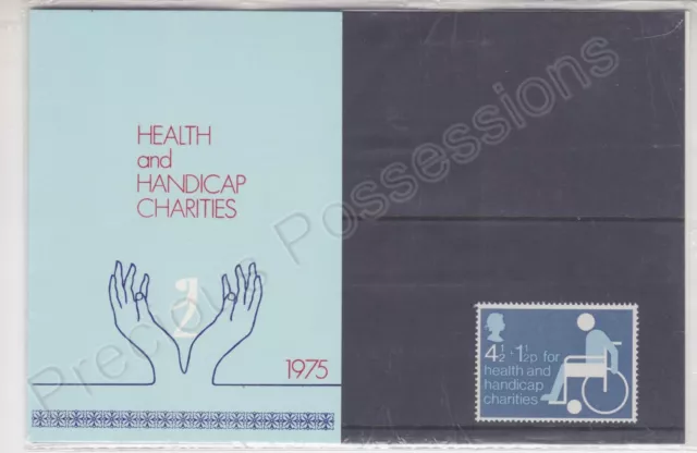 GB Presentation Pack 1975 HEALTH & HANDICAP CHARITIES POM POST OFFICE MISSED