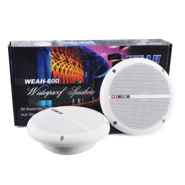 1 Pair WEAH-600 Waterproof Speaker Portable Ceiling Mount Loudspeakers 25W 4Ω