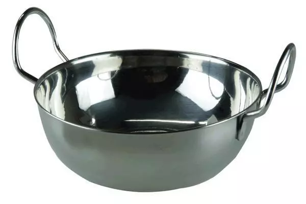 Apollo Edelstahl Balti Curry indische Servierschale rund 15 cm