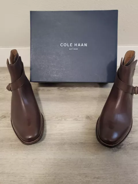 Cole Haan , Men's boots, Jodhpur, Leather ,Chestnut, Size 11.5, Brand New