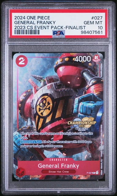 ファッション好きが選ぶ人気ブランドランキング PIECE ONE 2024 Championship #027 Finalist Pack Event 2023 ワンピース カードゲーム