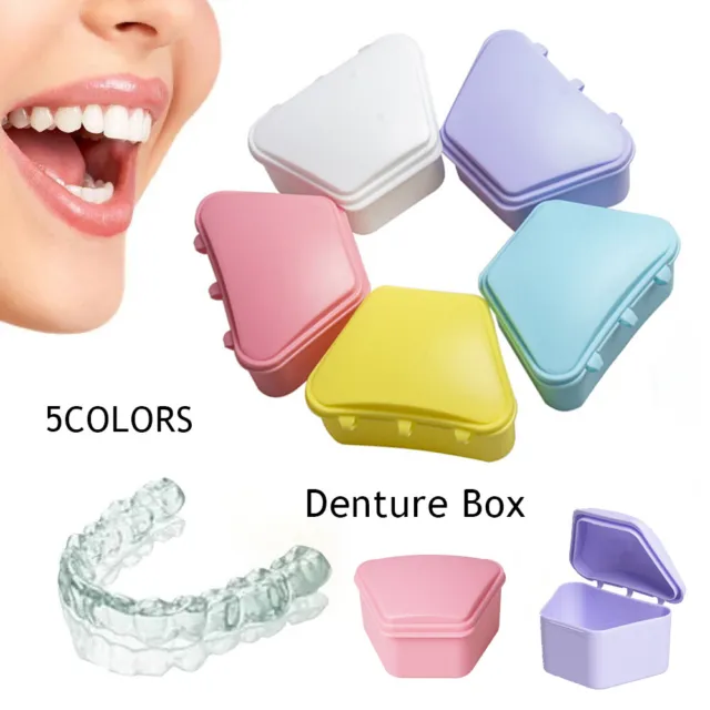Orthodontic Retainer Box Teeth Mouth Denture Dental Case Guard Storage Container