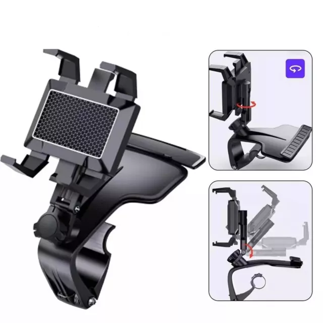 Spida Mount 360° Car Dashboard Holder Stand Bracket Clip Fr Universal Cell Phone