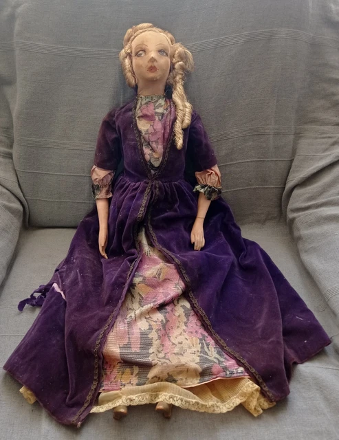 Ancenne grande poupée de fore, 78 cm FOR SALE • EUR 90,00 • See