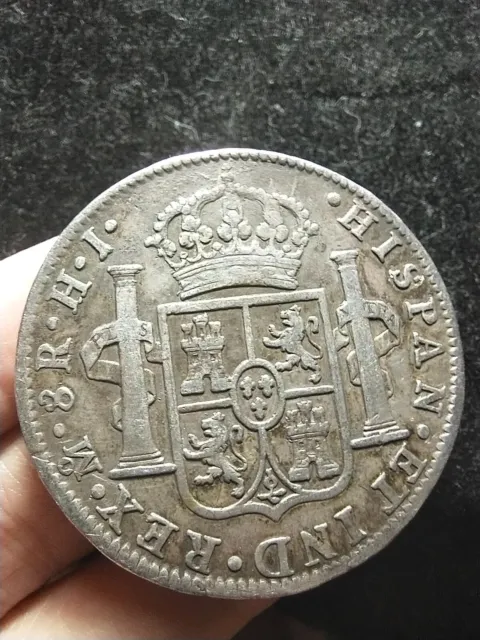 8 Reales 1810 Bust Dollar Hispan Mexico Spanish Colonia, Ferdin VII, MO, HJ