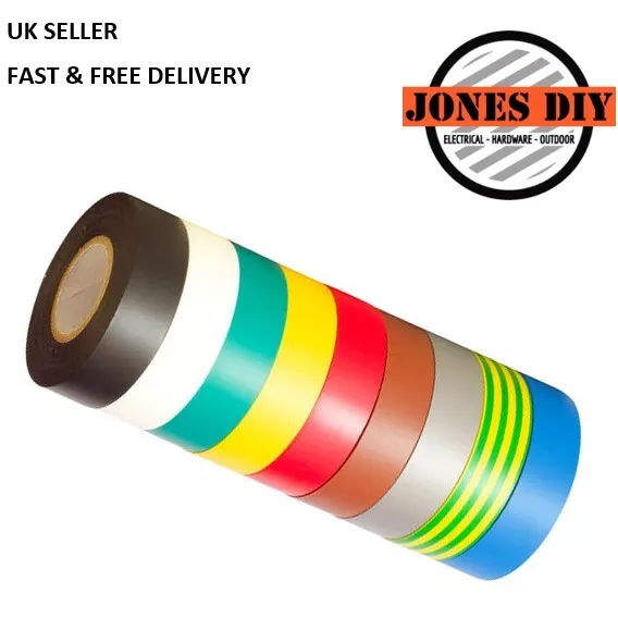 Electrical Pvc Tape 19Mm Insulation Insulating Tape Long Flame Retardent Rolls