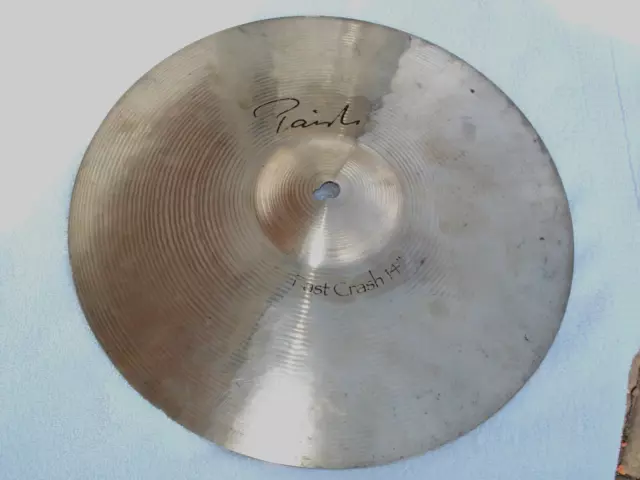 14" PAISTE Signature FAST CRASH Cymbal. 692g. Switzerland. KEYHOLED