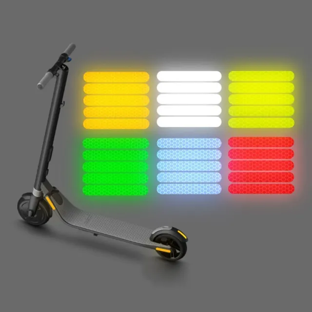 Stand out at Night with 5 Reflective Stickers for Ninebot ES Electric Scooters