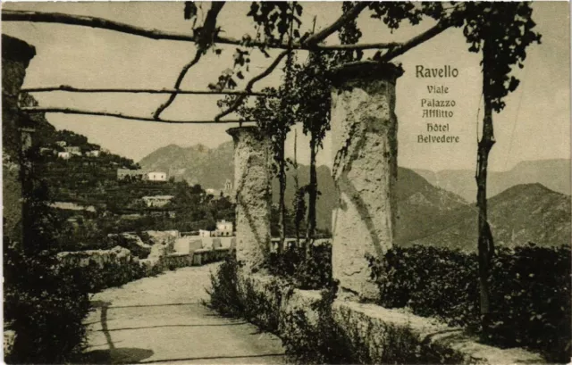 CPA AK RAVELLO Viale Palazzo Afflitto Hotel Belvedere ITALY (509767)