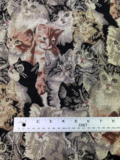Heritage Cat  - 145cm 58" Wide - Cotton Rich Woven Tapestry Fabric 3