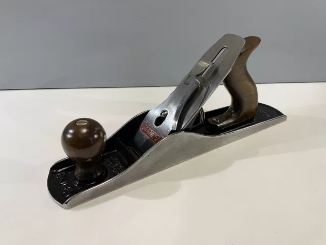 VINTAGE STANLEY No 5 SMOOTHING PLANE WITH BEECH HANDLES MADE IN ENGLAND