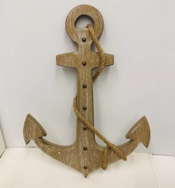 Anchor  Wood & Rope 2" Nautical theme