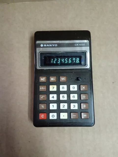 Calculadora Vintage Sanyo Cx 1032