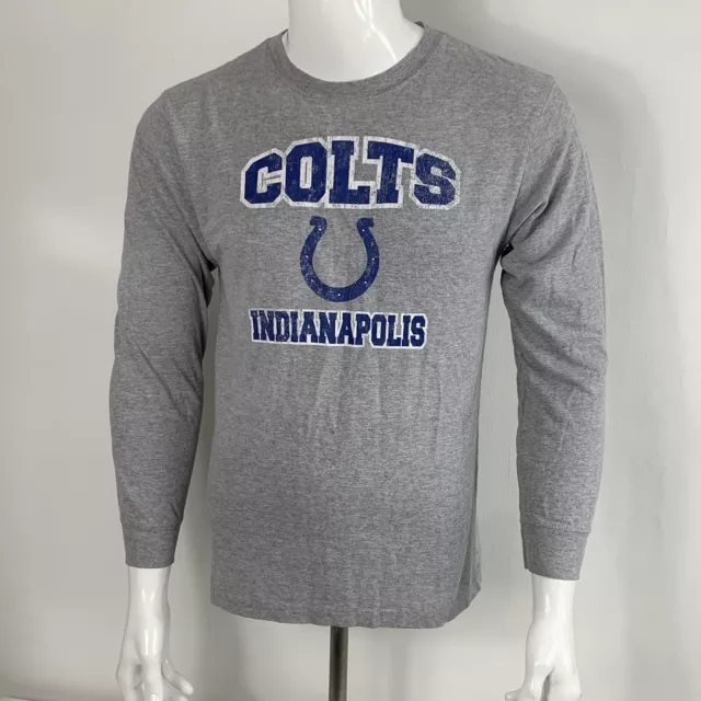 Indianapolis Colts Shirt XL Grey Long Sleeve Football NFL Team Apparel