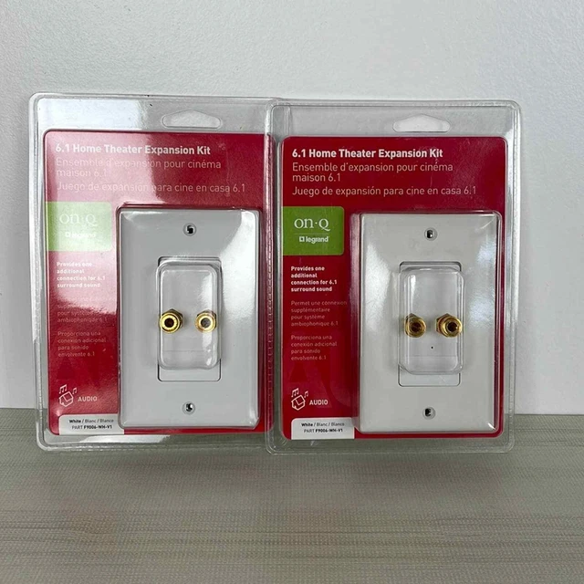 Legrand On-Q 6.1 Home Theater expansion kit with wall plate set of 2