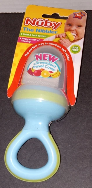 Nûby Nibbler with Travel Cover Orange Locking System BPA Free Child Eating