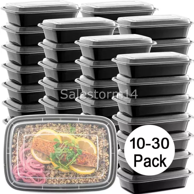 Up 30X Meal Prep Plastic Food Storage Containers Freezer Microwavable Lunch Box