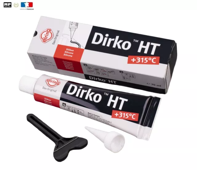 Elring Dirko 006.553 Tube Pate à Joint noir spécial Silicone  +315 ° C  70ml