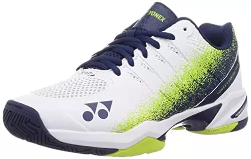 YONEX SHTTWAC Tennisschuhe Power Kissen Team Breit AC Weiß X Limette Neu