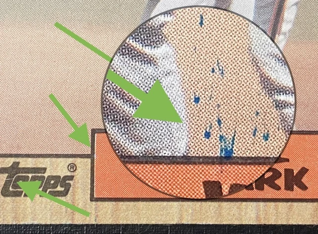 1987 Topps Will Clark #420 “blue splat” Error Baseball Card *RARE*1 Of 1* Mint 2