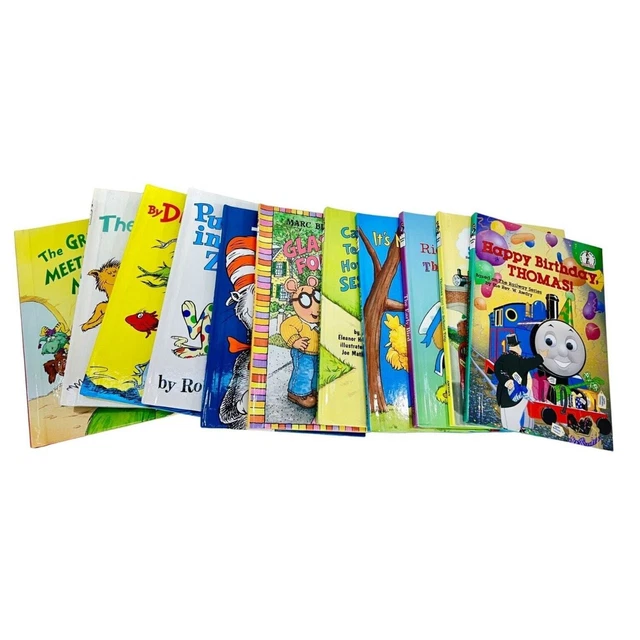 LOT OF 12 VTG Newer Dr. Seuss HC Beginner Books Grinch/Cat in the Hat