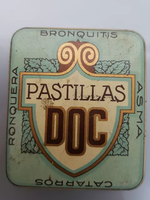 CAJITA PASTILLAS DOC BRONQUITIS ASMA CATARROS RONQUERA 0,75Ptas SIGLO XI