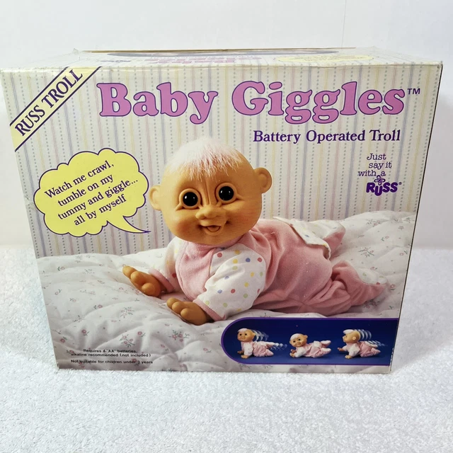Baby giggles troll top doll