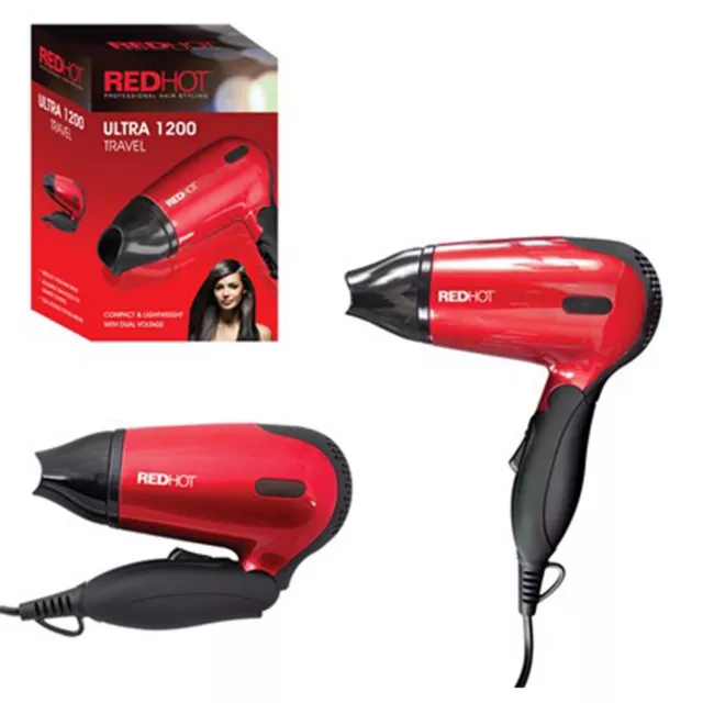 New Red Hot Professional Style Hair Dryer 1200W 2200W Nozzle Concentrator