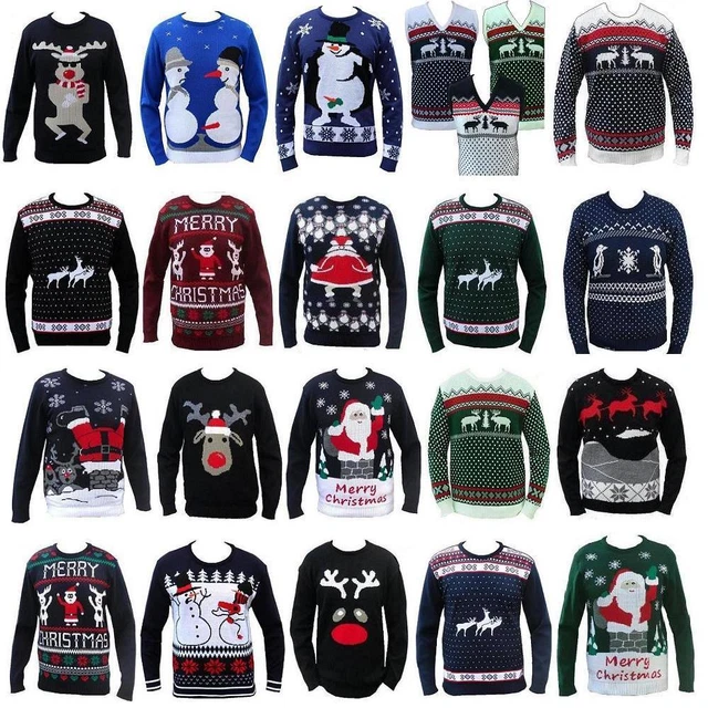 Christmas Xmas Jumper Funny Rude Mens Ladies Novelty Knitted Sweater