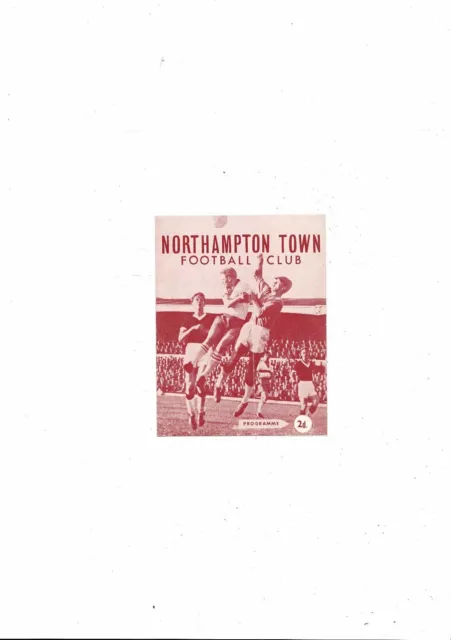 1962/63 Northampton Town v Coventry City Football Programme