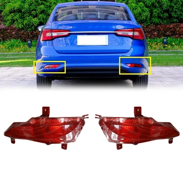 1Pair Car Rear Bumper Fog Light Parking Warning Reflector Taillights for SA X9J2