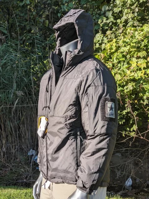 US Army  Gen 3 lll PCU Primaloft Ext. Cold Weather ECW Black Hooded Parka Jacket