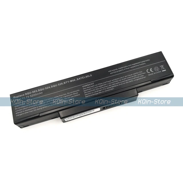 BTY-M66 - Batería Para MSI BTY-M66 - 7200mAh 4400mAh/6cell