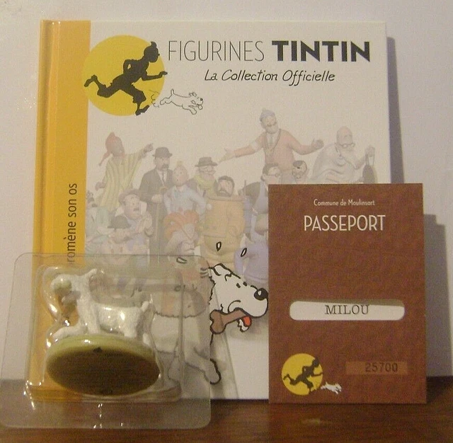 COLLECTION OFFICIELLE TINTIN Figurine / Figure N°6 MILOU promène