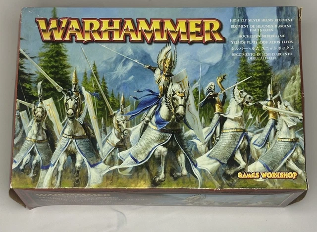 Warhammer High Elf Silver Helms Musician Bits x5