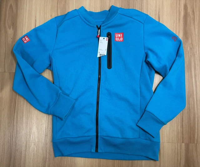 Veste Capuche + Pantalon Uniqlo Nishikori Federer Tennis - Taille M Et L (JPN) - Gris Foncé - Neuf Avec étiquette