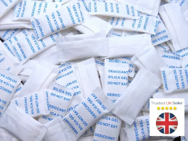 100 Pcs -  1g Packets of Silica Gel Sachets Desiccant Pouches O123