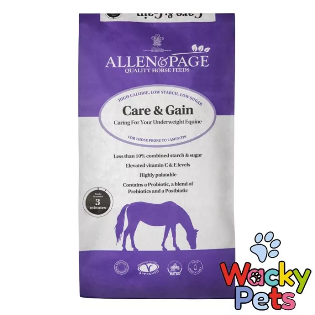 HORSE PONY FEED FOOD Allen & Page Care & Gain 20kg (HP)