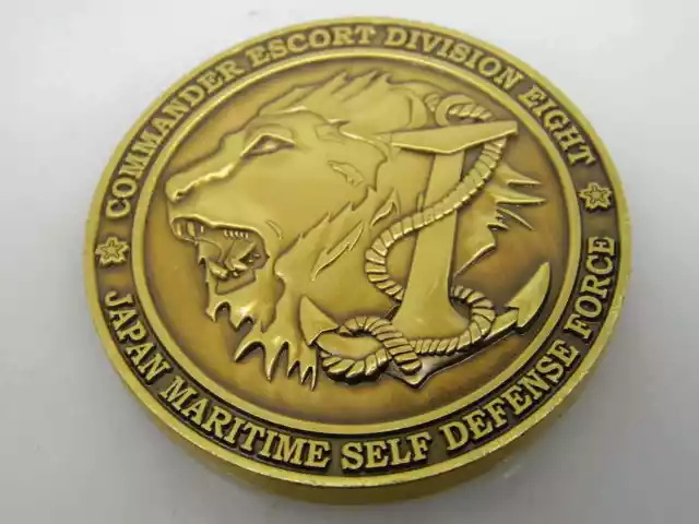 Japan Maritime Self Defense Force Commander Escort Division Eight Challenge Coin
