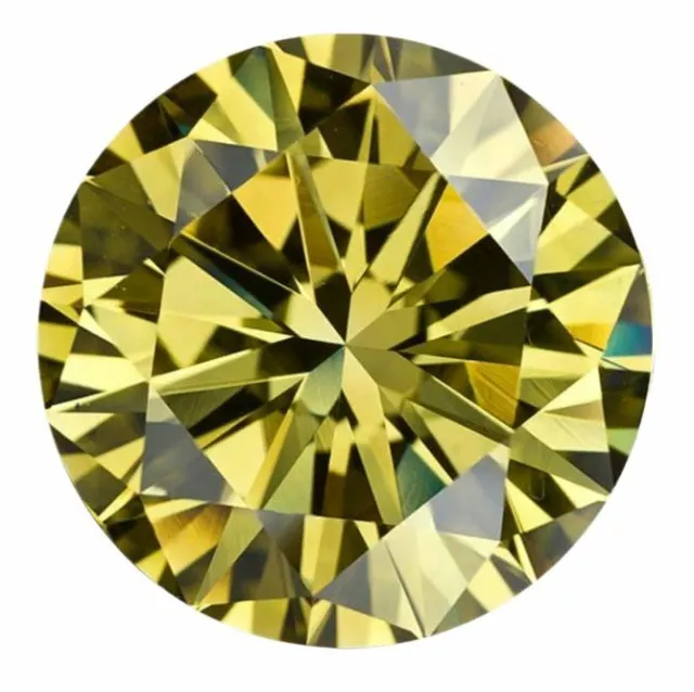 Natural Extra Fine Vivid Canary Yellow Diamond - Round - VS2-SI1 - Africa - Extr