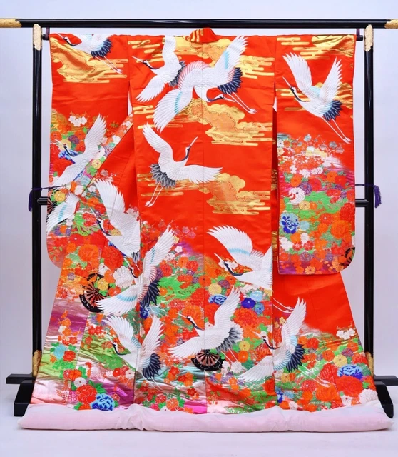 Japanese Kimono Uchikake Wedding Pure Silk  japan 246