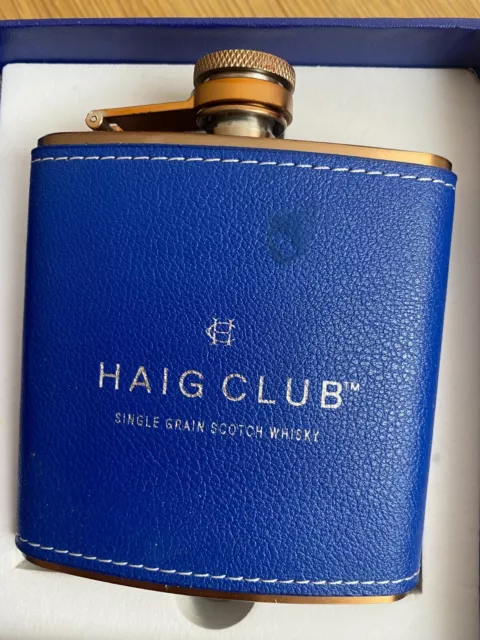 Haig Club Scotch Whisky Hip Flask  Copper 6 oz  New In Presentation box