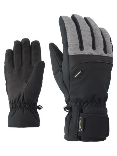 ZIENER Ski Handschuhe Glyn GTX GORETEX schwarz grau 822 neu