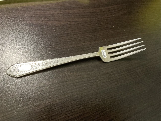 1923 Lunt Mary II Pattern Sterling Silver 7  1/2” Fork - 1.9 Troy Oz.     #5379